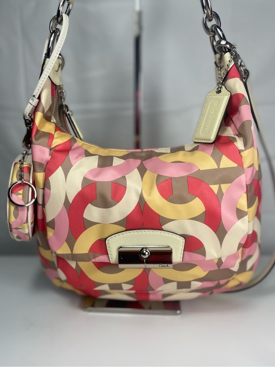 Coach Handbags - Coach Kristin OP Art Chain Link Print Set